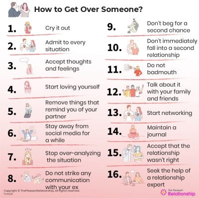 How To Get Over Someone - Know these 25 Steps & Move On