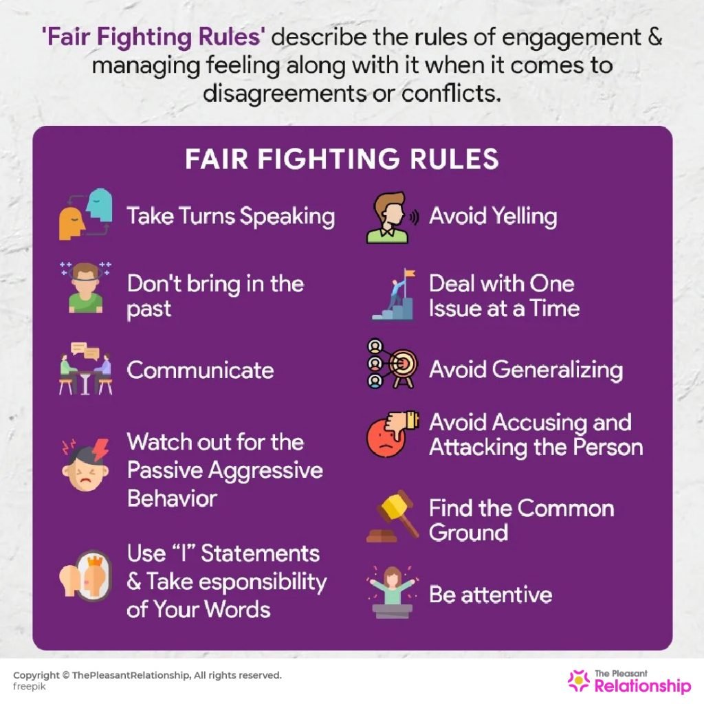 Fair Fighting Rules for Couples to Save Relationship