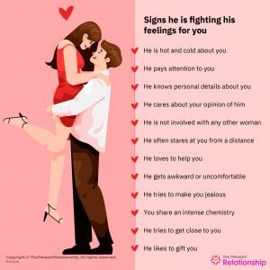 40 Signs He is Fighting His Feelings for You | ThePleasantRelationship