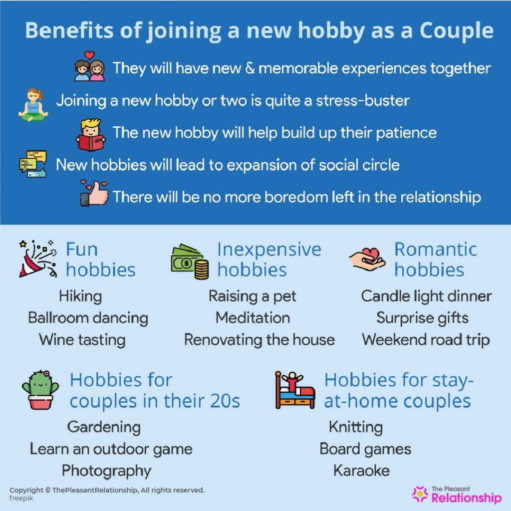 Top 100 Hobbies for Couples to Keep Things Interesting