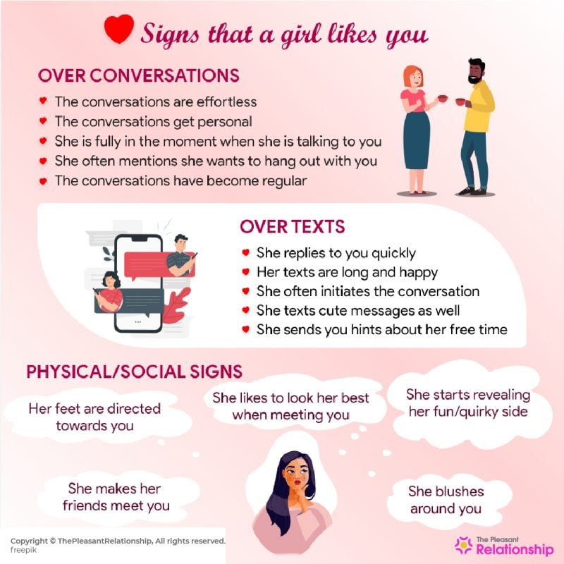 How To Tell If A Girl Likes You 50 Signs To Know It   Heres How To Tell If A Girl Likes You 800x800 