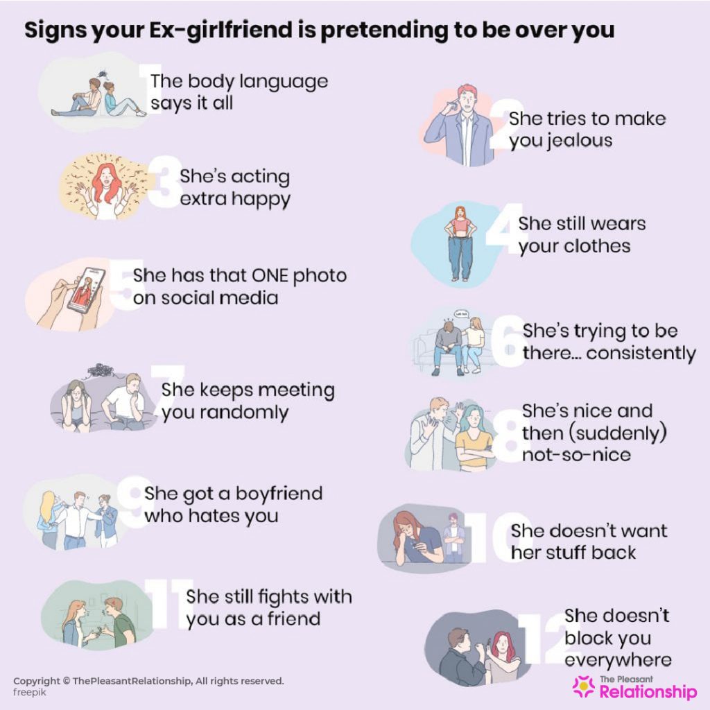 Signs your ex is pretending to be over you