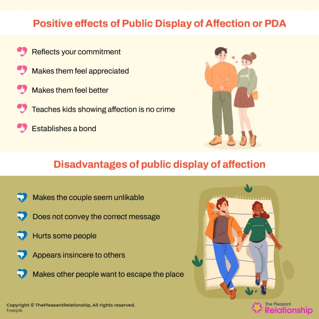 Sign of affection. What does affection mean. PDA meaning.