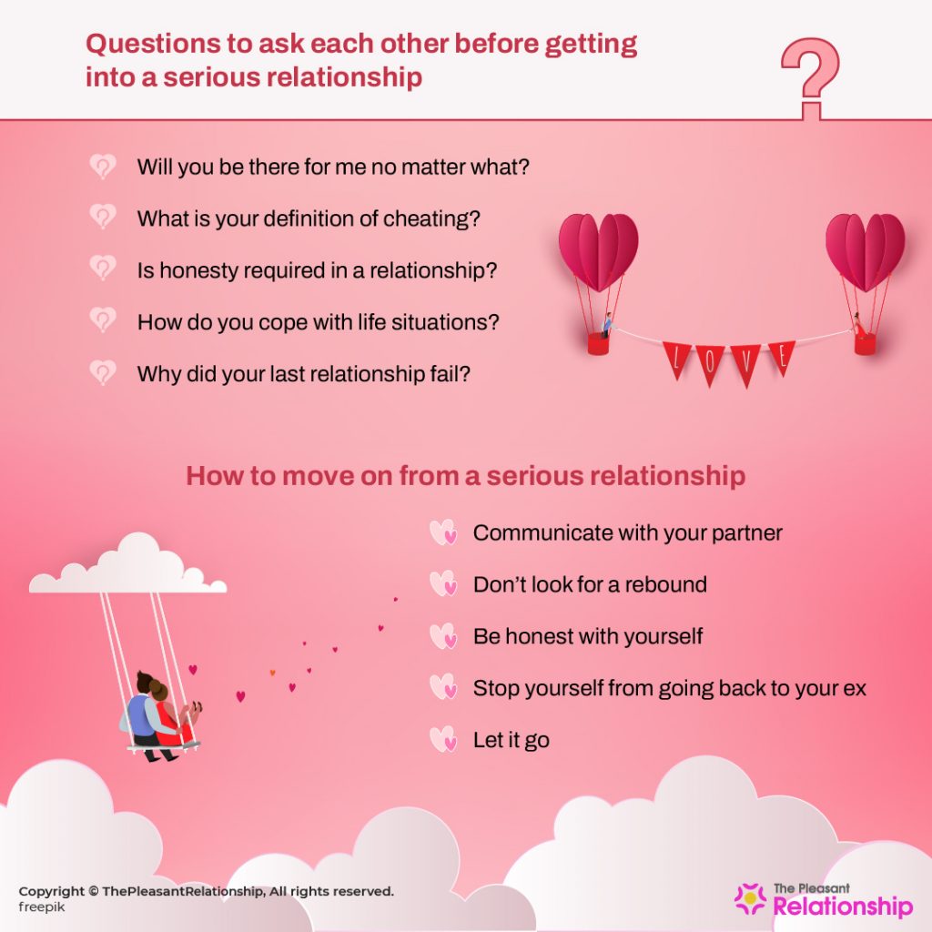 Questions to Ask Before Getting into A Serious Relationship & How To Move on From Serious Relationship 