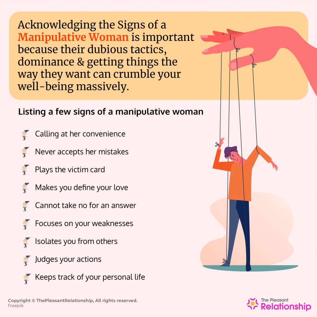 Signs of a Manipulative Woman Infographic